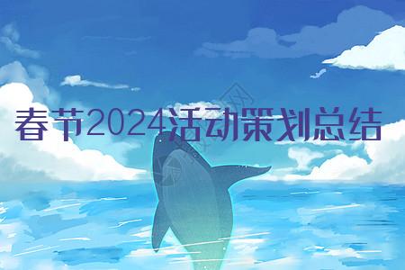 春节2024活动策划总结范文15篇