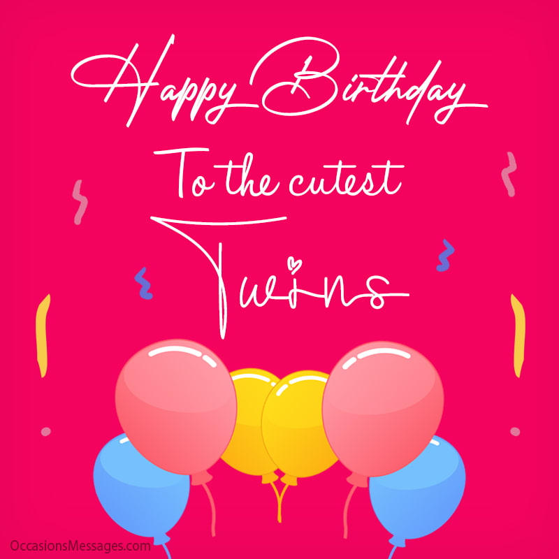 happy birthday twins images