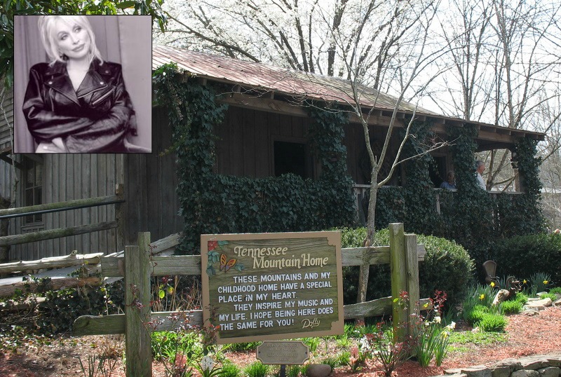 dolly parton's house growing up