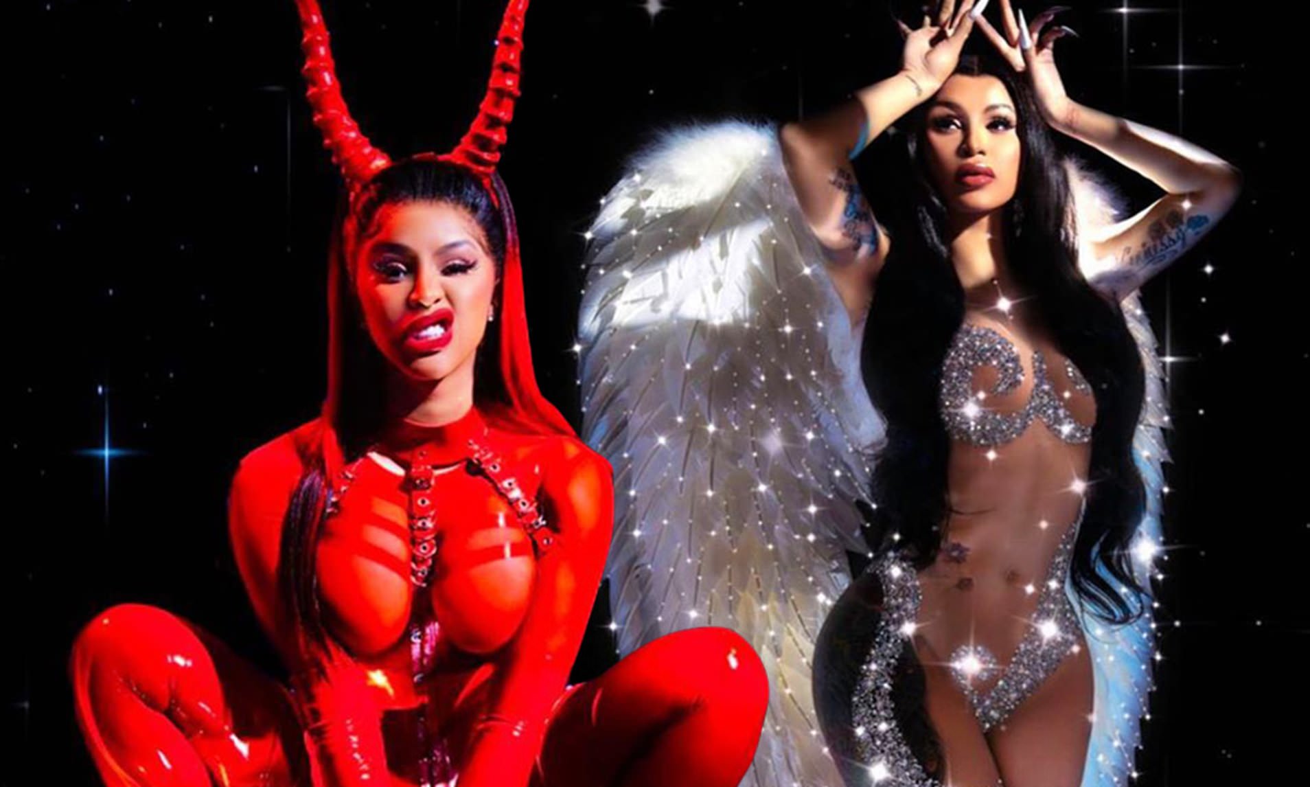cardi b devil costume