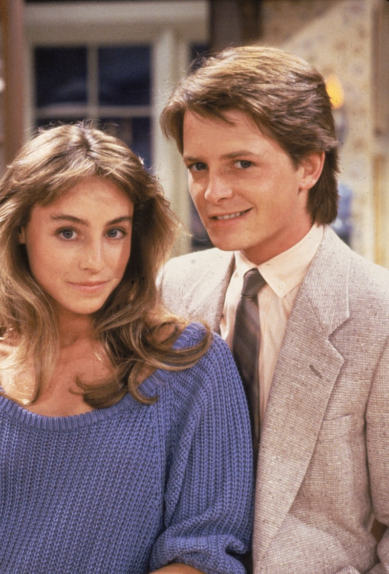 michael j fox wife family ties