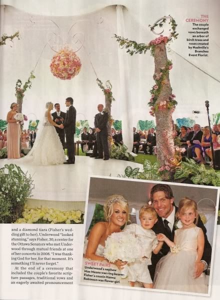 carrie underwood wedding pictures