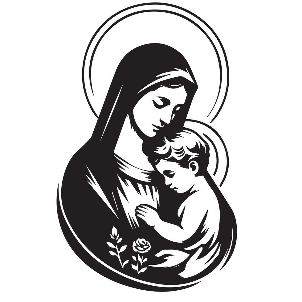 virgin mary logo