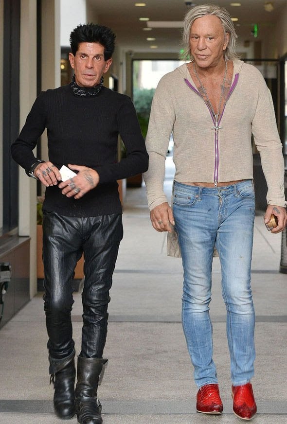 is mickey rourke gay