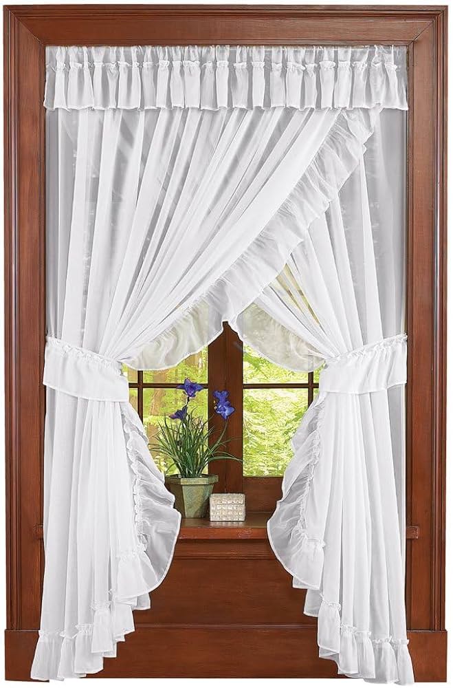ruffled sheer curtains