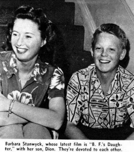 what did barbara stanwyck son do