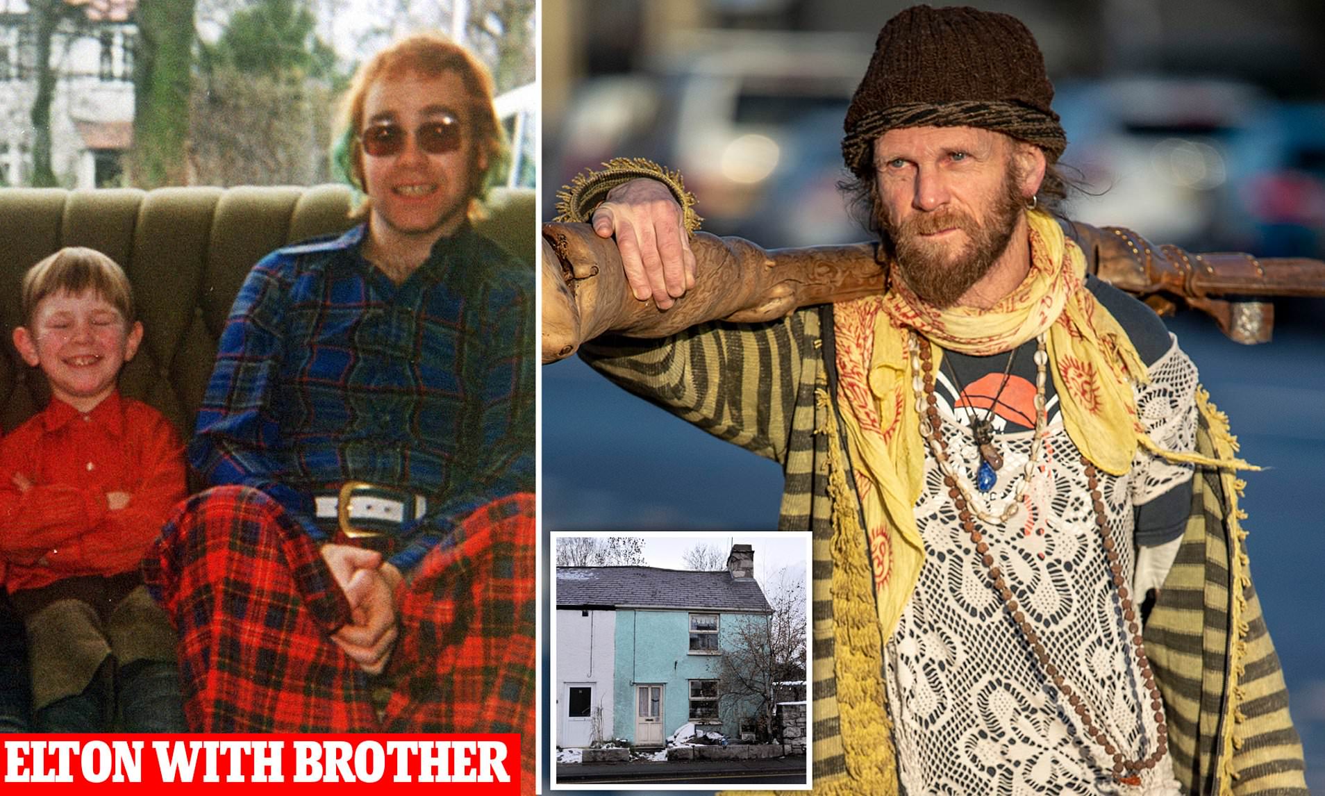 elton john's half brothers