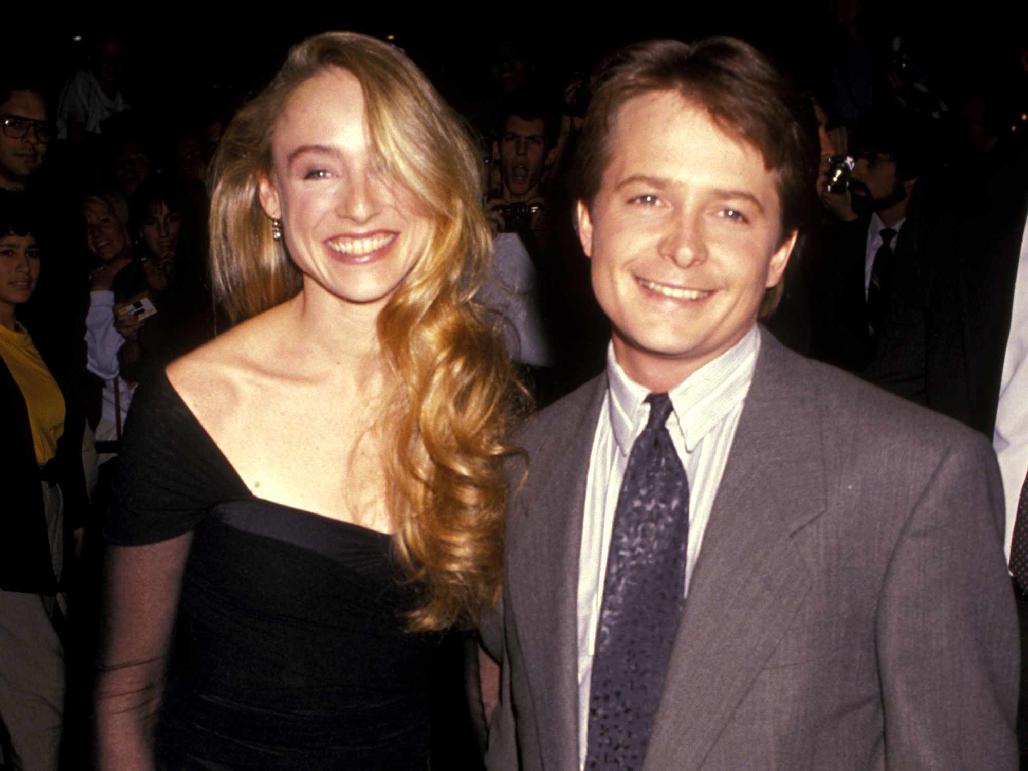 michael j fox wife family ties