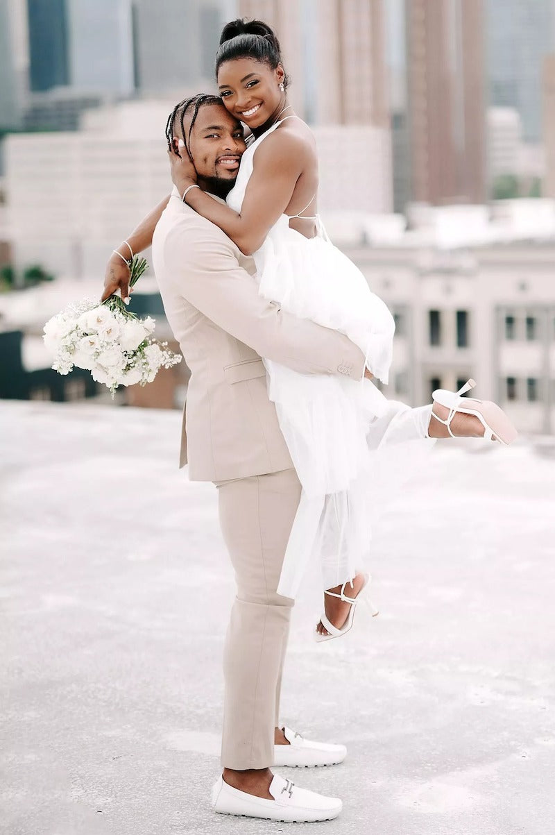 simone biles wedding shoes