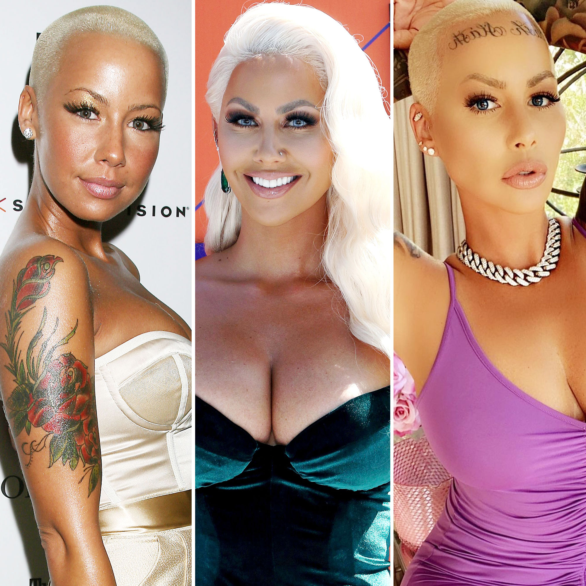 amber rose old pictures
